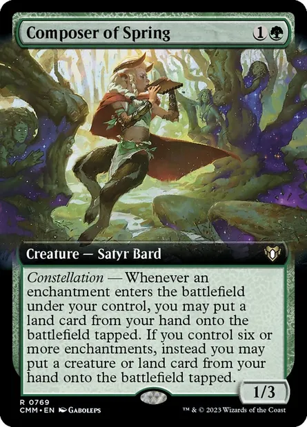 Composer of Spring, Magic card CMM 769 — Commander Masters set