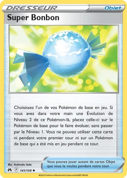 Super Bonbon, carte Pokémon CRZ 141 — extension Zénith Suprême