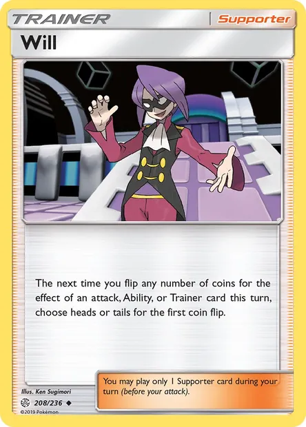 Will, Pokémon card CEC 208 — Cosmic Eclipse set