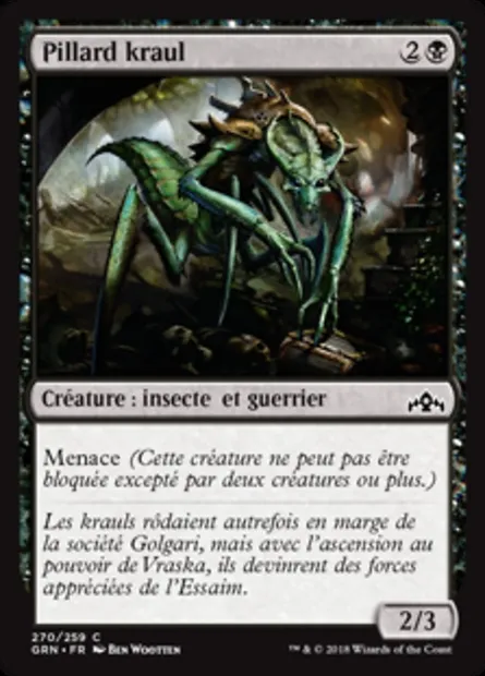 Pillard kraul, carte Magic GRN 270 — extension Les Guildes de Ravnica