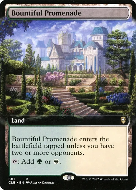 Bountiful Promenade, Magic card CLB 601 — Commander Legends: Battle for Baldur's Gate set