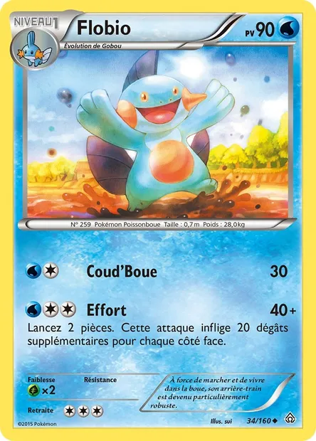 Flobio, carte Pokémon PRC 34 — extension Primo-Choc