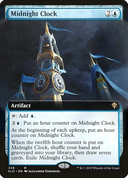 Midnight Clock, Magic card ELD 346 — Throne of Eldraine set