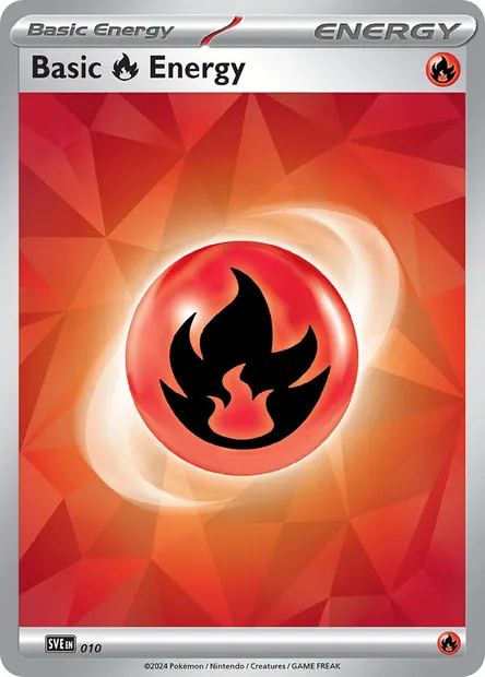 Fire Energy, Pokémon card SVE 010 — Scarlet & Violet Energy set