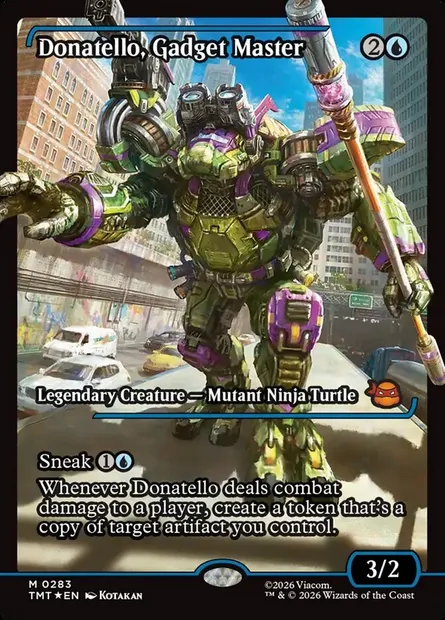 Donatello, Gadget Master, Magic card TMT 283 — Teenage Mutant Ninja Turtles set