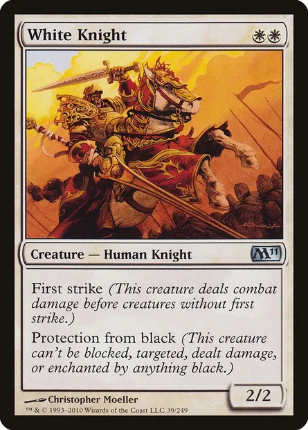 White Knight, Magic card M11 39 — Magic 2011 set