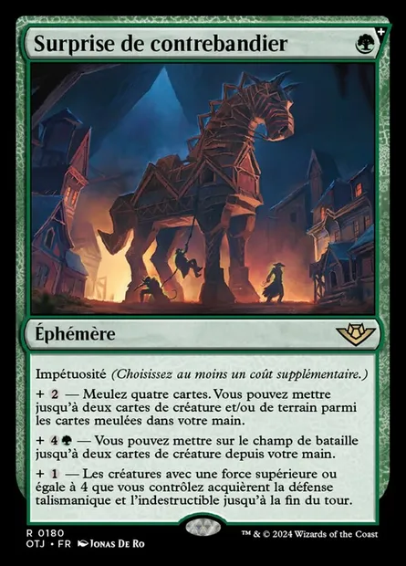 Surprise de contrebandier, carte Magic OTJ 180 — extension Outlaws of Thunder Junction