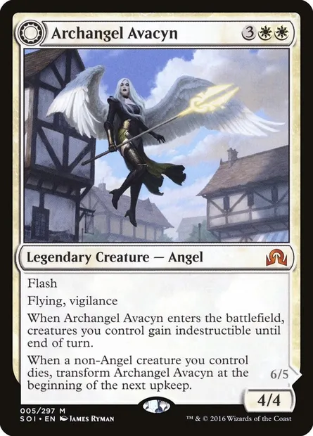 Archangel Avacyn // Avacyn, the Purifier, Magic card SOI 5 — Shadows over Innistrad set