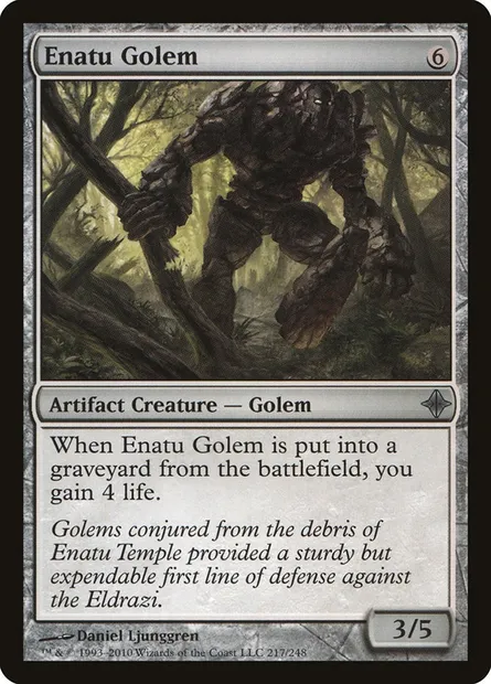 Enatu Golem, Magic card ROE 217 — Rise of the Eldrazi set