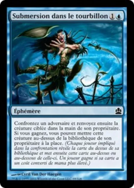 Submersion dans le tourbillon, carte Magic CMD 69 — extension Commander 2011