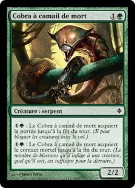 Cobra à camail de mort, carte Magic NPH 108 — extension La Nouvelle Phyrexia