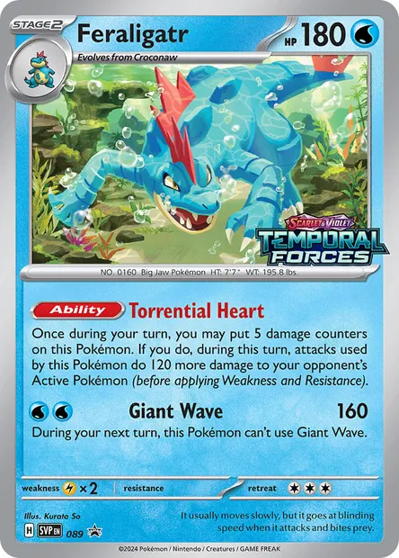 Feraligatr, Pokémon card PR-SV 089 — SVP Black Star Promos set