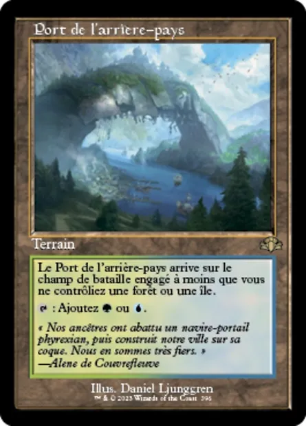 Port de l'arrière-pays, carte Magic DMR 396 — extension Dominaria Remastered