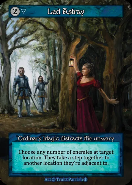 Led Astray, carte Sorcery ATH 136 — extension Arthurian Legends