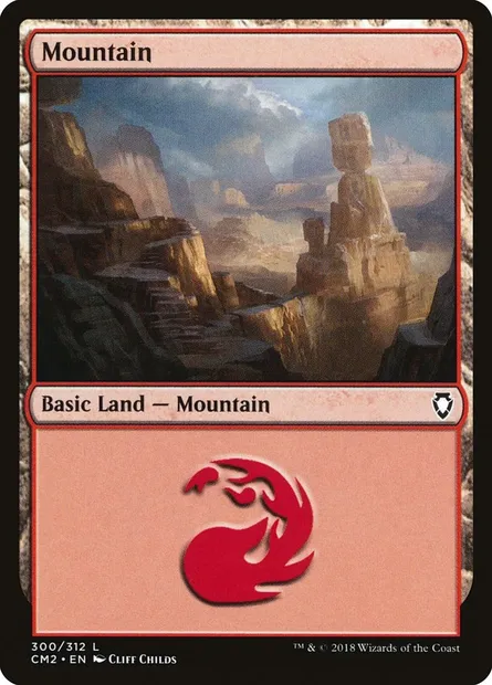 Montagne, carte Magic CM2 300 — extension Commander Anthology Volume II