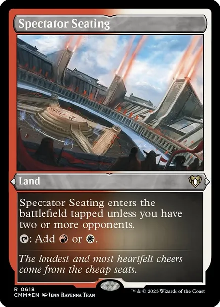 Spectator Seating, Magic card CMM 618 — Commander Masters set