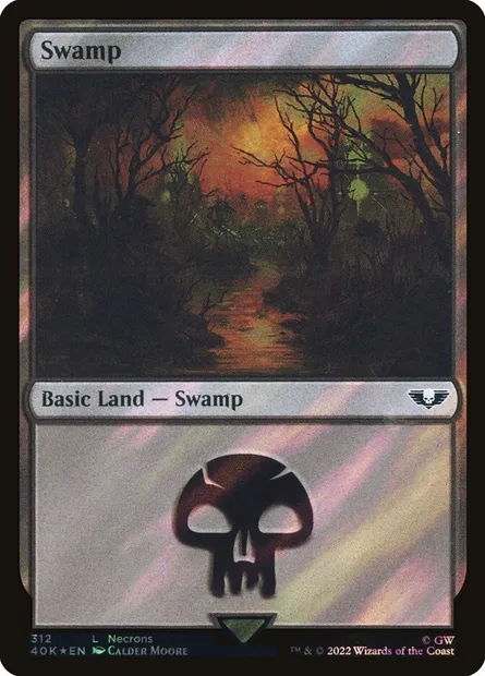 Marais, carte Magic 40K 312★ — extension Warhammer 40,000 Commander