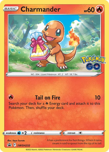 Charmander, Pokémon card SWSH 232 — SWSH Black Star Promos set