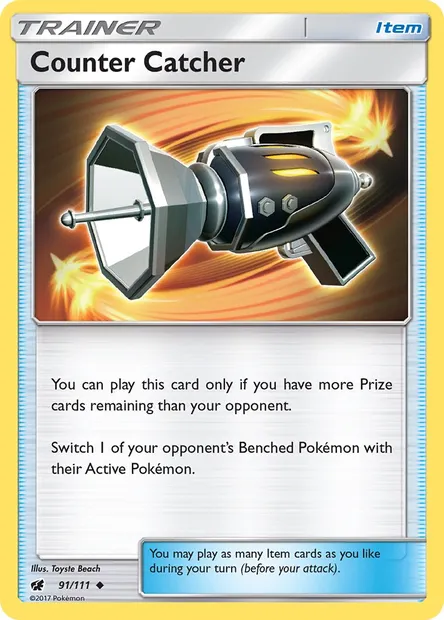 Counter Catcher, Pokémon card CIN 91 — Crimson Invasion set