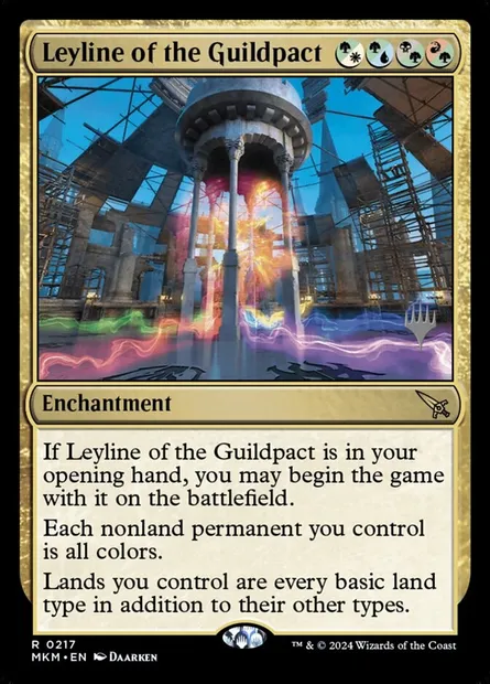 Leyline of the Guildpact, Magic card PMKM 217p — Murders at Karlov Manor Promos set