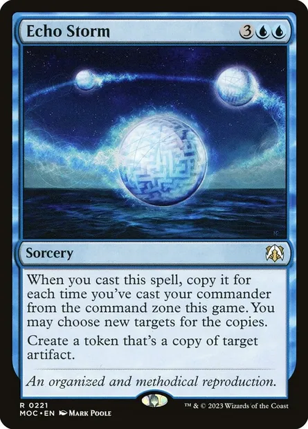 Echo Storm, Magic card MOC 221 — March of the Machine Commander set