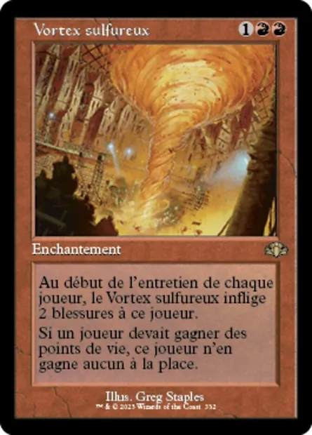 Vortex sulfureux, carte Magic DMR 332 — extension Dominaria Remastered