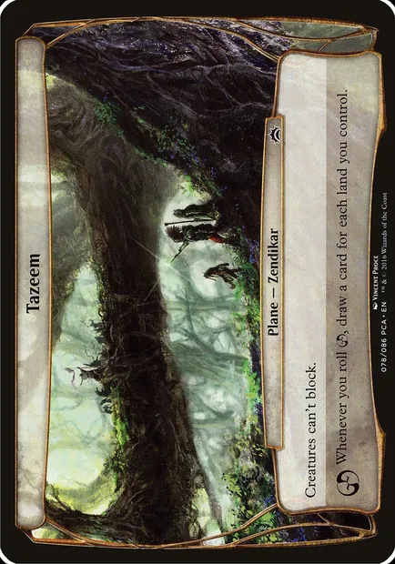 Tazeem, carte Magic OPCA 78 — extension Planechase Anthology Planes