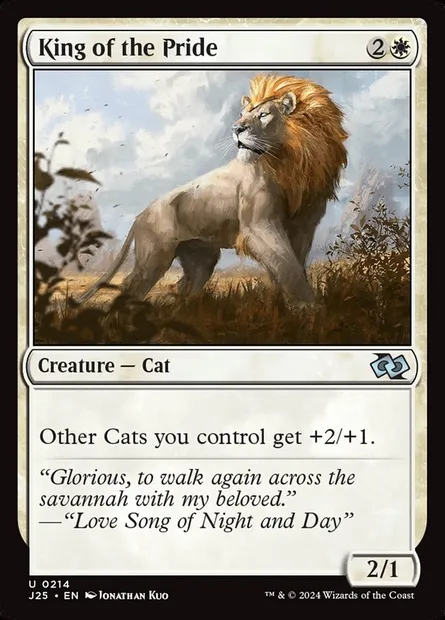 King of the Pride, Magic card J25 214 — Foundations Jumpstart set