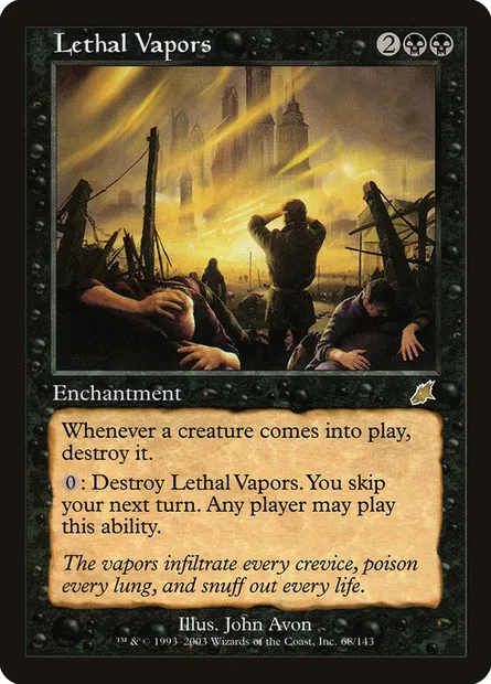 Lethal Vapors, Magic card SCG 68 — Scourge set