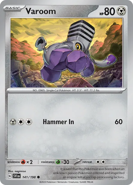 Varoom, Pokémon card SVI 141 — Scarlet & Violet set