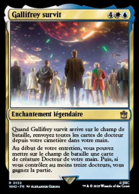Gallifrey Stands, carte Magic WHO 132 — extension Doctor Who