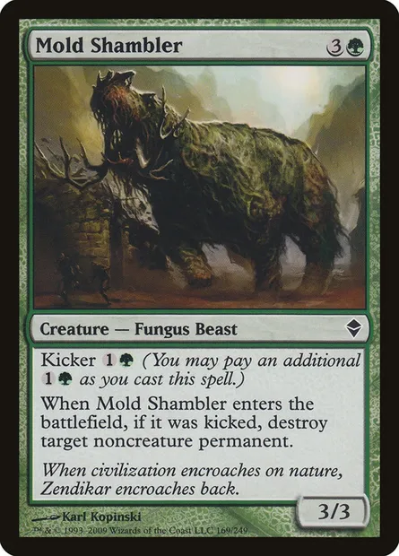Mold Shambler, Magic card ZEN 169 — Zendikar set