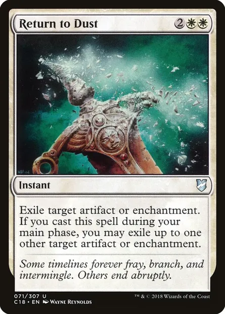 Return to Dust, Magic card C18 71 — Commander 2018 set