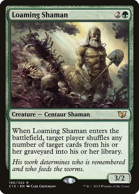 Loaming Shaman, Magic card C15 190 — Commander 2015 set