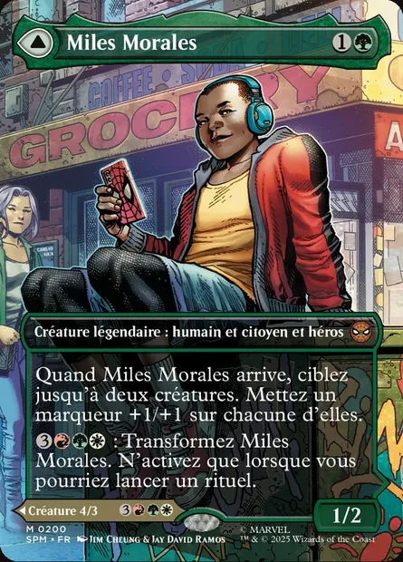 Miles Morales // L'ultime Spider-Man, carte Magic SPM 200 — extension Marvel's Spider-Man