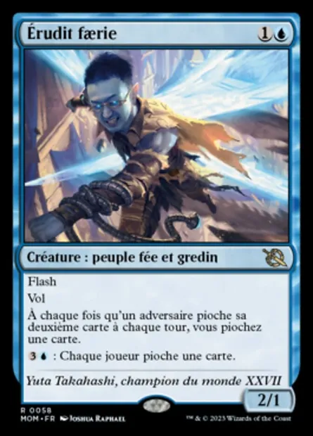 Érudit faerie, carte Magic MOM 58 — extension L'invasion des machines