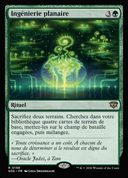 Ingénierie planaire, carte Magic SOS 158 — extension Secrets of Strixhaven