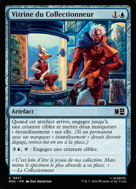 Vitrine du Collectionneur, carte Magic MSC 617 — extension Marvel Super Heroes Commander