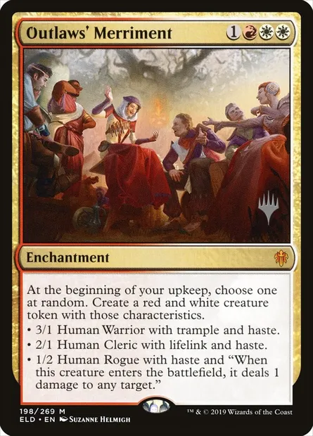 Joie des compagnons, carte Magic PELD 198p — extension Throne of Eldraine Promos