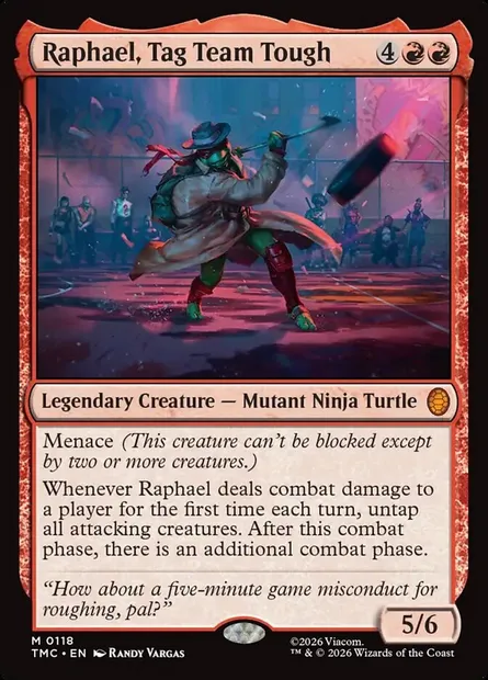 Raphael, Tag Team Tough, Magic card TMC 118 — Teenage Mutant Ninja Turtles Eternal set