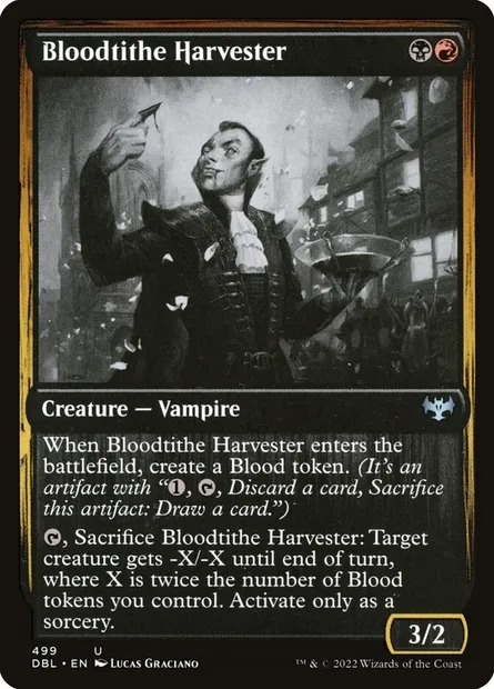 Bloodtithe Harvester, Magic card DBL 499 — Innistrad: Double Feature set