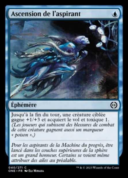 Ascension de l'aspirant, carte Magic ONE 40 — extension Tous Phyrexians