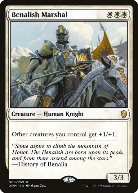 Benalish Marshal, Magic card DOM 6 — Dominaria set