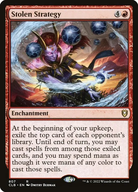 Stolen Strategy, Magic card CLB 807 — Commander Legends: Battle for Baldur's Gate set