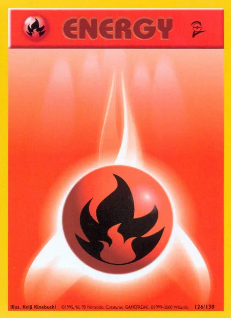 Fire Energy, Pokémon card B2 126 — Base Set 2 set