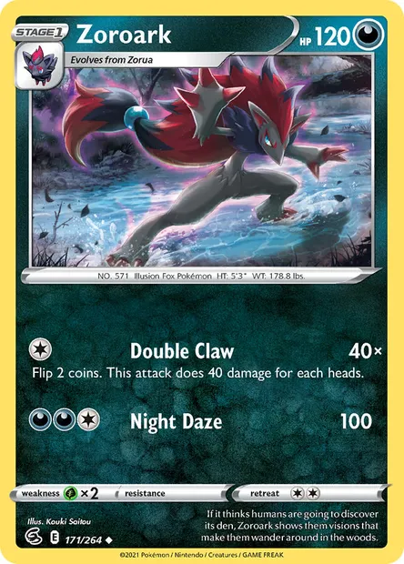 Zoroark, Pokémon card FST 171 — Fusion Strike set