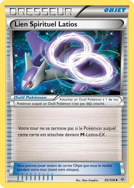 Lien Spirituel Latios, carte Pokémon ROS 85 — extension Ciel Rugissant