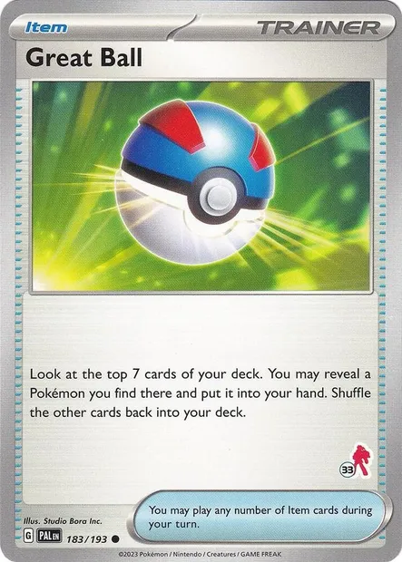Great Ball, Pokémon card BA24 183-33 — Battle Academy 2024 set