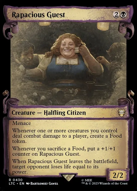 Rapacious Guest, Magic card LTC 430 — Tales of Middle-earth Commander set