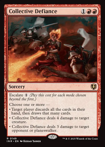 Collective Defiance, Magic card INR 149 — Innistrad Remastered set